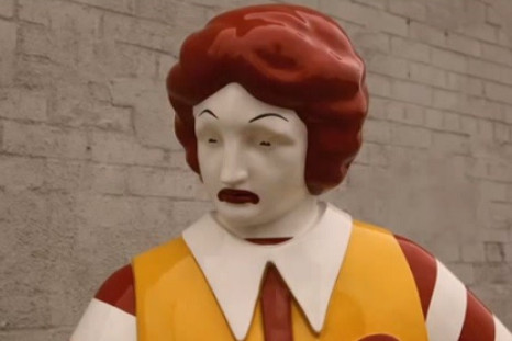 A Ronald McDonald statue by Banksy has appeared in New York