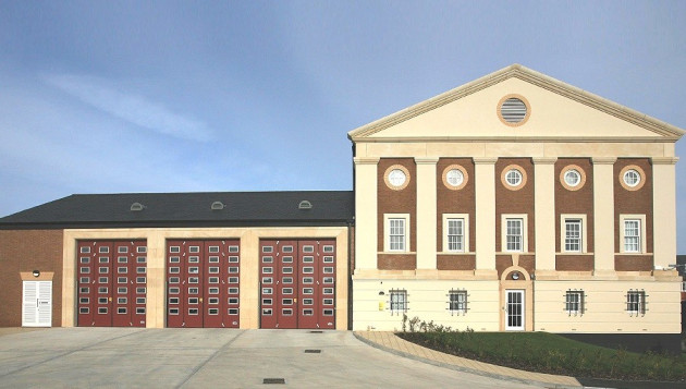 Poundbury fire station has been condemned by architecture critics Poundbury fire station has been condemned by architecture critics