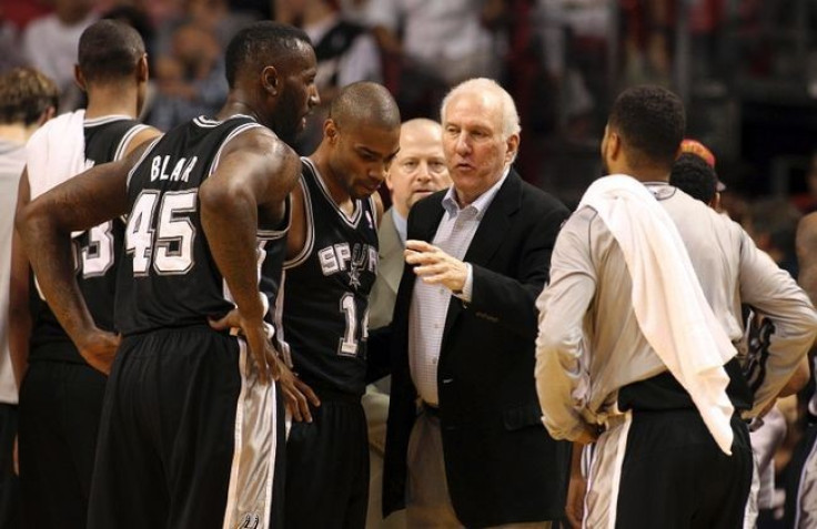 San Antonio Spurs coach Gregg Popovich