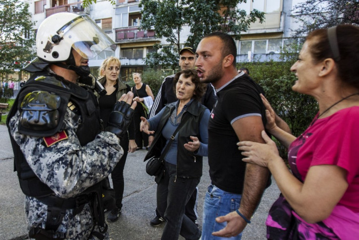 Police clashed with anti-gay protestors in Montenegro.