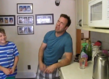 Dad imitating tantrum