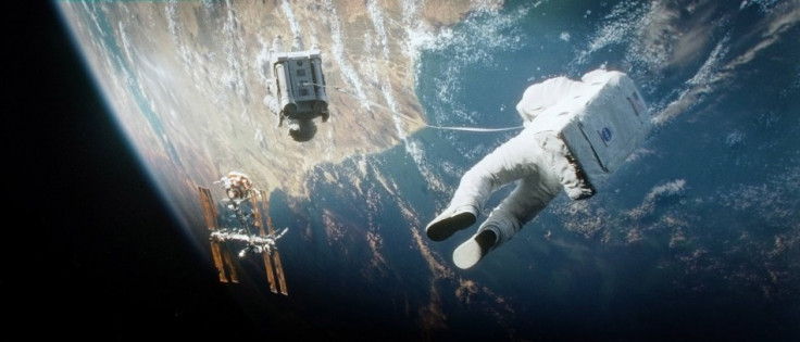 Gravity, starring George Clooney and Sandra Bullock