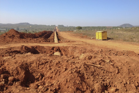 Construction site for Myanmar-China gas pipeline