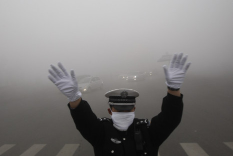 Smog in Harbin, Heilongjiang province