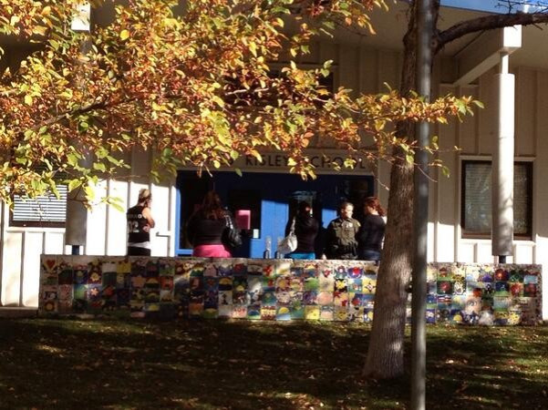Two people have died in a shooting at Sparks Middle School in the US state of Nevada (Twitter/@RGJ) Two people have died in a shooting at Sparks Middle School in the US state of Nevada (Twitter/@RGJ)