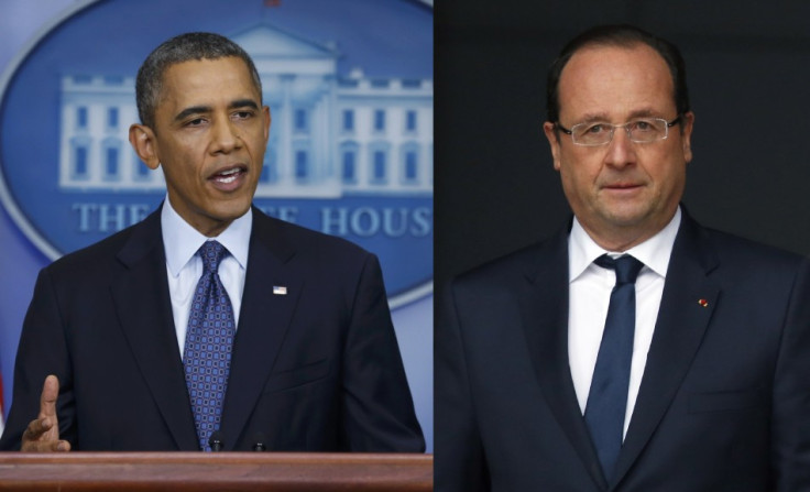 US President Barack Obama and French President Francois Hollande