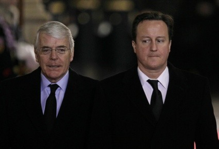 Sir John Major and David Cameron