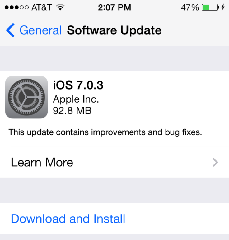 How to Install iOS 7.0.3 Bug-Fix Update on iPhone, iPad or iPod [GUIDE]
