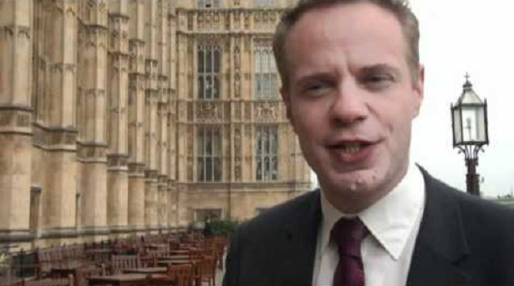 Stephen Gilbert MP on the terrace of the House of Commons where he mounted River Thames rescue PIC: Youtube