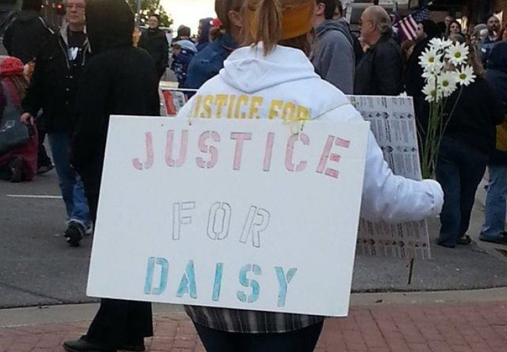 The "Justice for Daisy" rally arrived one day after a special prosecutor was named to review the case (Facebook)