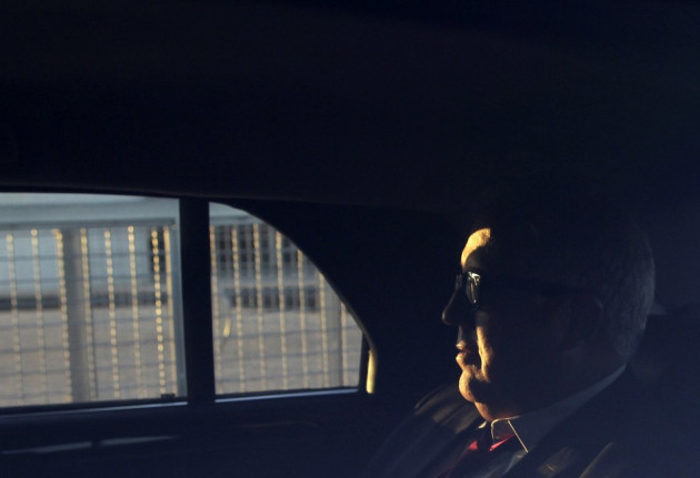 U.S. Ambassador to Brazil Thomas Shannon sits inside a car after a meeting with Jose Elito Carvalho Siqueira, head of the Office of Institutional Security, to discuss over report that citizens' electronic communications have been under surveillance by U.S U.S. Ambassador to Brazil Thomas Shannon sits inside a car after a meeting with Jose Elito Carvalho Siqueira, head of the Office of Institutional Security, to discuss over report that citizens' electronic communications have been under surveillance by U.S
