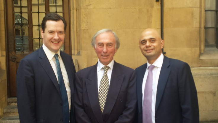 Sajid Javid MP (last on the right) with George Osborne (Photo: Sajid Javid Facebook)