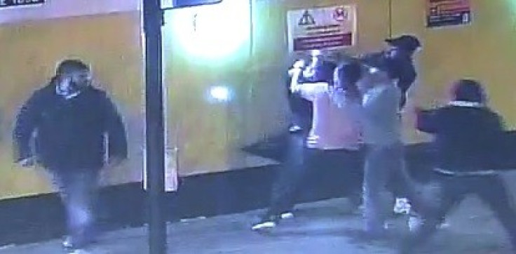 Newly released CCTV footage show the men repeatedly punching and kicking Francesco Hounye (Met Police)