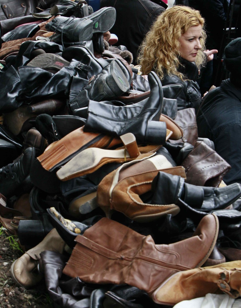 Advocating HIV awareness through the shoes of the deceased in Kiev