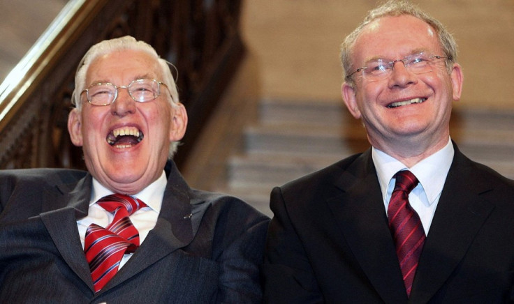 Ian Paisley and Martin McGuinness show how warring sides can unite PIC: Reuters