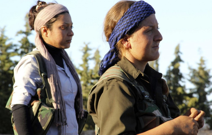 Kurdish female fighters