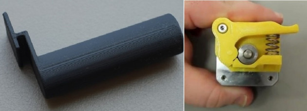 Web users claims the 'magazine' is really a filament spool holder (l) and the 'trigger' belongs on a printer Web users claims the 'magazine' is really a filament spool holder (l) and the 'trigger' belongs on a printer
