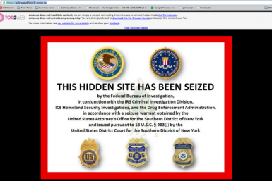Federal authorities closure notice for the Silk Road Marketplace website.