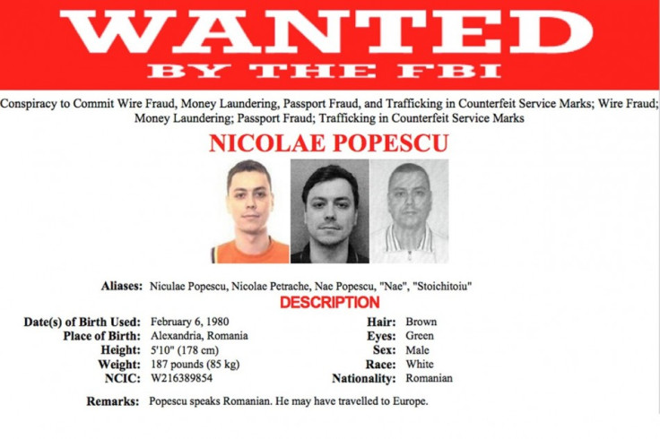 Nicolae Popescu, wanted by the FBI