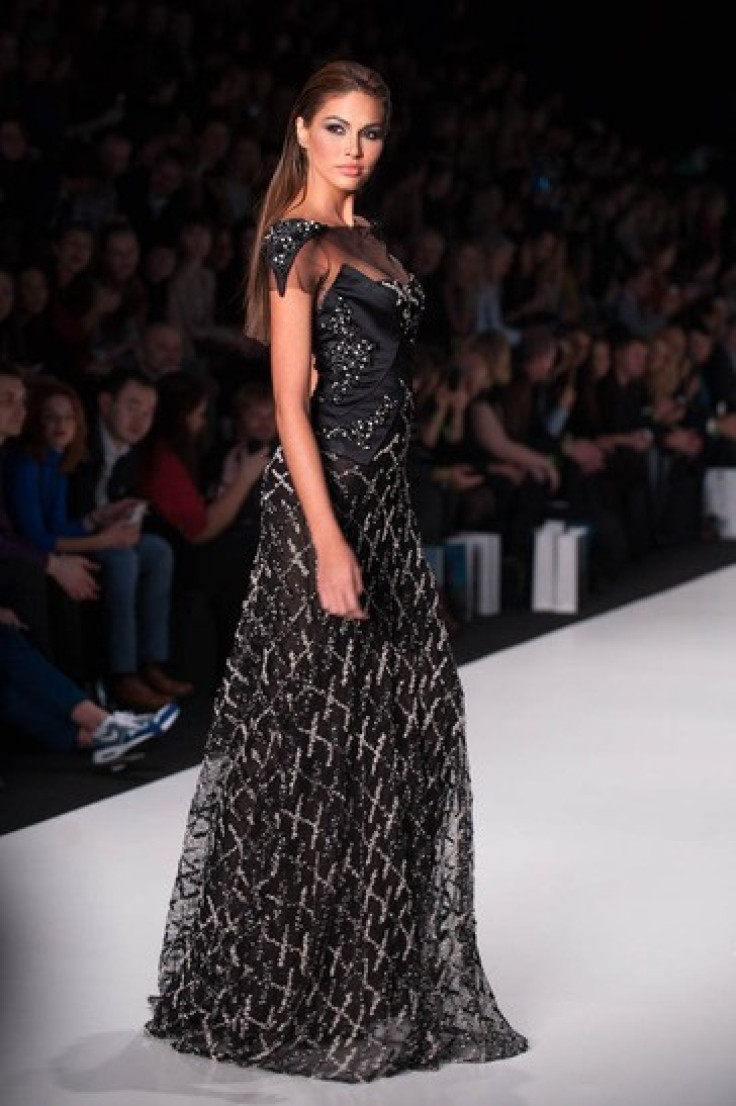 Gabriela Isler, Miss Universe Venezuela 2013, walks the runway at the Tony Ward Fashion Show on October 26, 2013 during Mercedes Benz Fashion Week in Moscow, Russia [MissUniverse.com]