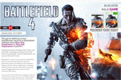 Battlefield 4: UK Release, Price, Pre-orders and System Requirements Revealed [VIDEOS]