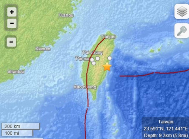 earthquake Taiwan earthquake Taiwan