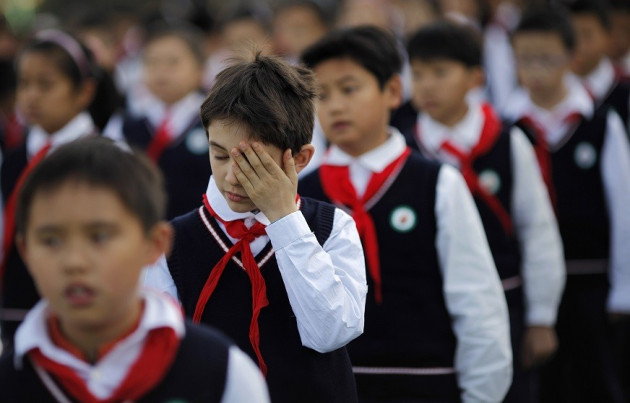 Pupils in China come under pressure from teachers PIC: Reuters Pupils in China come under pressure from teachers PIC: Reuters