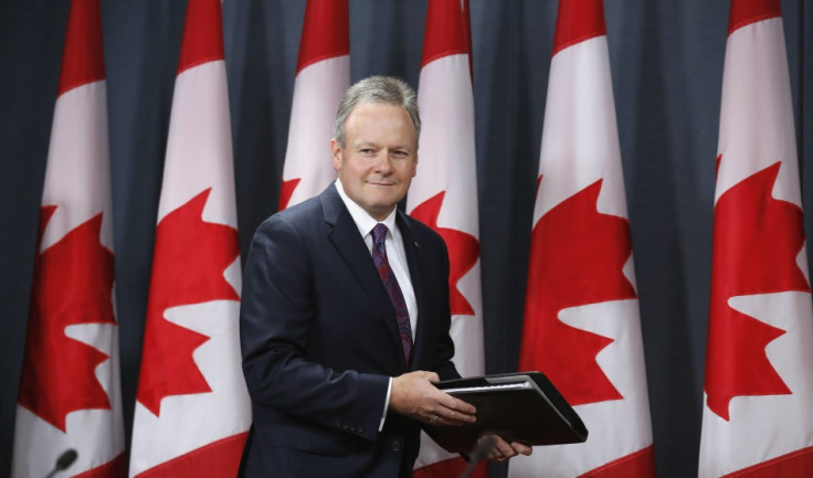Bank of Canada Governor Poloz arrives at a news conference upon the release of the Monetary Policy Report in Ottawa