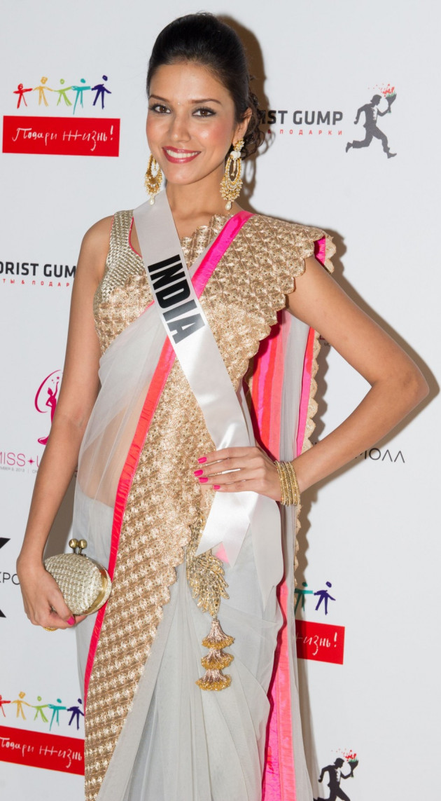 Miss Universe India goes the traditional way. (Photo: MIss Universe Organization L.P., LLLP) Miss Universe India goes the traditional way. (Photo: MIss Universe Organization L.P., LLLP)