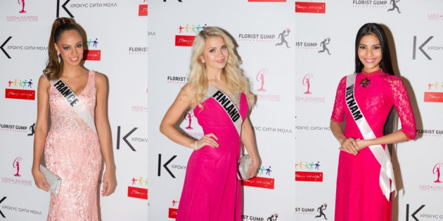 Contestants exhibit girlish trend in pink. (Photo: MIss Universe Organization L.P., LLLP) Contestants exhibit girlish trend in pink. (Photo: MIss Universe Organization L.P., LLLP)