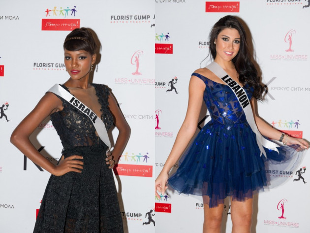 Dark hues silhouette out the contestants' toned figure. (Photo: MIss Universe Organization L.P., LLLP) Dark hues silhouette out the contestants' toned figure. (Photo: MIss Universe Organization L.P., LLLP)
