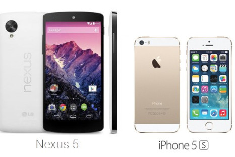 Google Nexus 5 vs Apple iPhone 5s