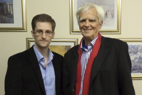 Edward Snowden meets German politician Hans-Christian Strobele