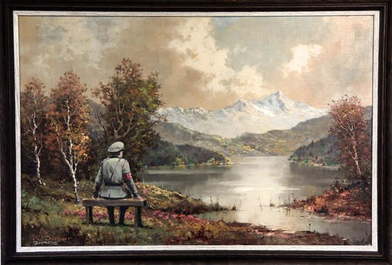 Banksy's altered image 'The banality of the banality of evil has handed $615,000 to a New York charity