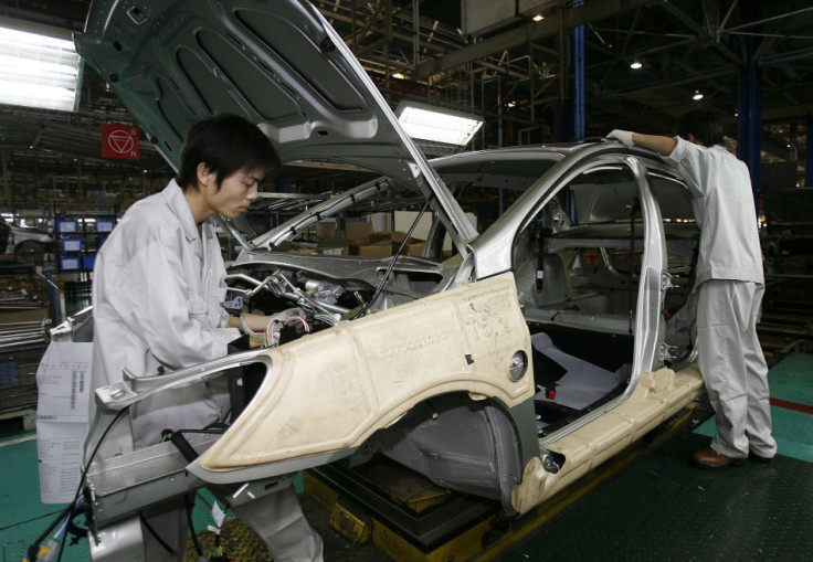 A car factory line in Wuhan