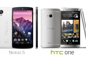 Google Nexus 5 vs HTC One -Best Android smartphone