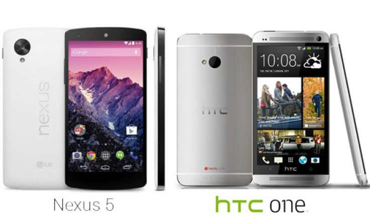Google Nexus 5 vs HTC One -Best Android smartphone