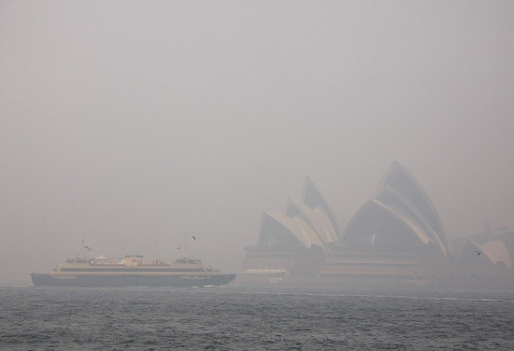 Australia's Sydney Opera House engulfed in a smoky haze