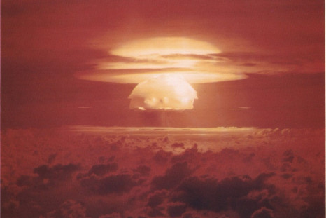 Nuclear weapon test on Bikini Atoll, 1954.