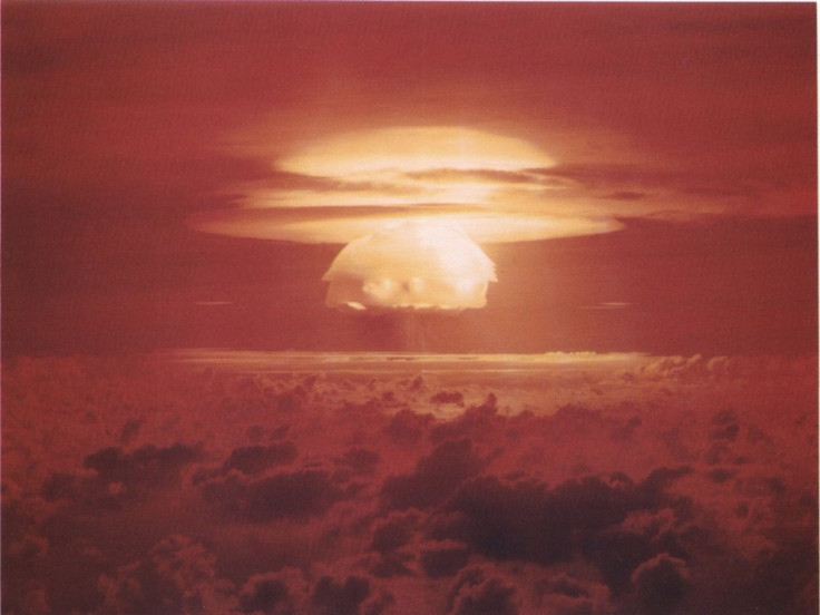 Nuclear weapon test on Bikini Atoll, 1954.