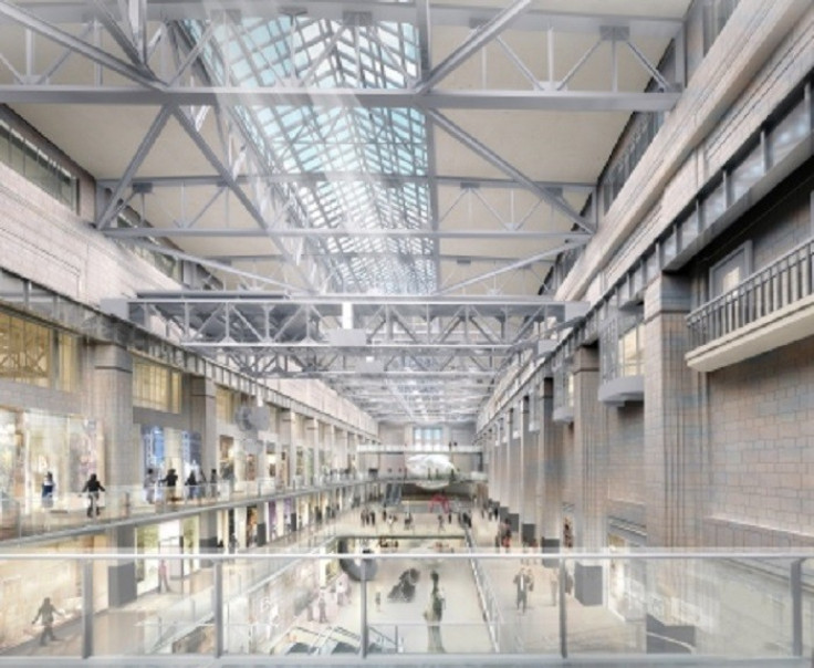 Plans for the interiors of the former turbine hall.