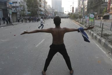 Jamaat-e-Islami supporters clash with police in Dhaka, Bangladesh on March 11, 2013.