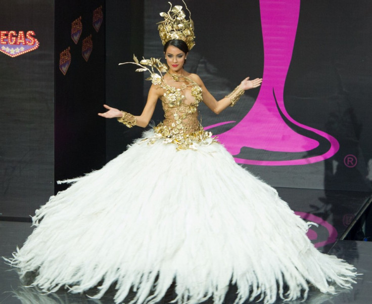 Brenda Gonzalez, Miss Universe Argentina 2013, models in the National Costume contest at Vegas Mall on November 3, 2013. (Photo: MIss Universe Organization L.P., LLLP)