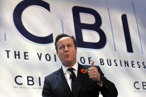 UK Prime Minister Cameron tells CBI conference that public support over Britain's European Union membership is waning (Photo: Reuters)