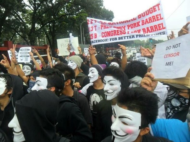 Anonymous Million Mask March in Philippines