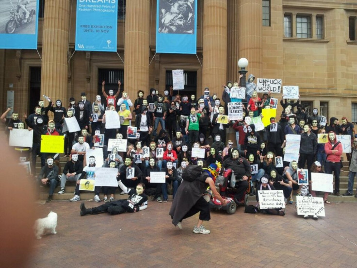 Anonymous Million Mask March - Sydney