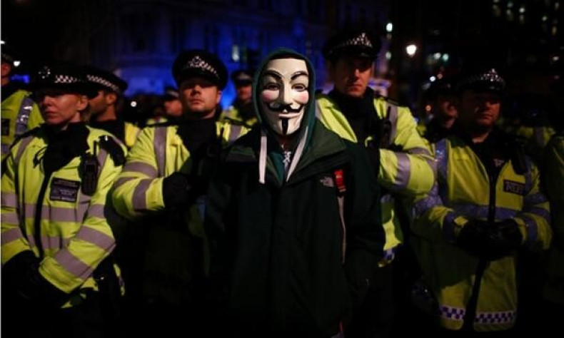 Anonymous Million Mask March London