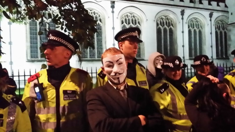 Anonymous Million Mask March in London