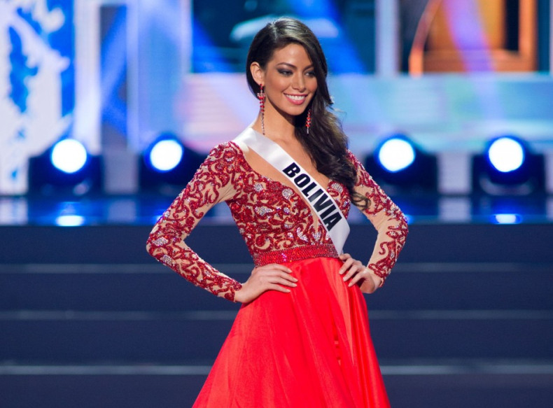 Alexia Viruez, Miss Universe Bolivia 2013, competes in her evening gown during the Preliminary Competition at Crocus City Hall on November 5, 2013.