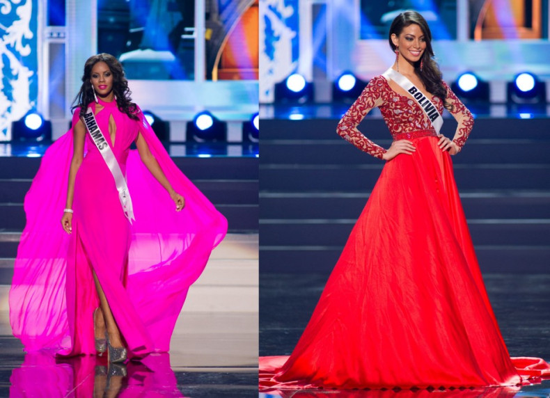 Lexi Wilson of Bahamas (L) and Alexia Viruez of Bolivia (Photo: Miss Universe L.P., LLLP)